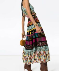 Cassie Patchwork Floral Dress Multicolor Printed Dresses
