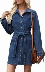 Blue Western Denim Dress SN29