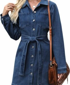 Blue Western Denim Dress SN29