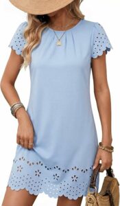 Casual Hollow Out Pleated Dress SN5