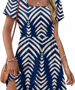 Casual Navy Stripe Dress SN15