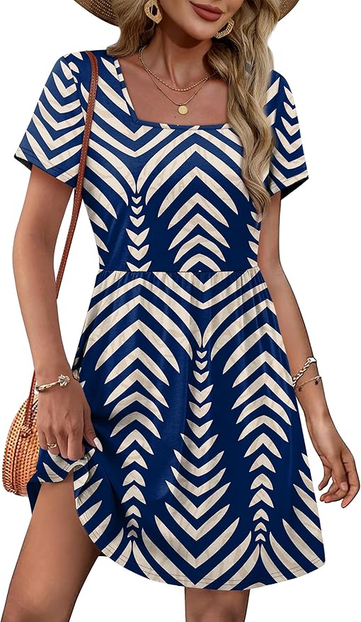 Casual Navy Stripe Dress SN15
