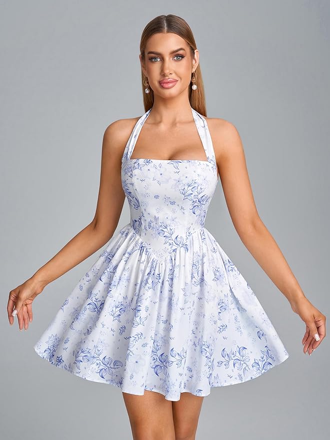 Flowy Cute Party Graduation Dress SN41 - Image 2