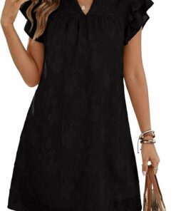 Ruffle Summerl Burnout Mini Dress SN1