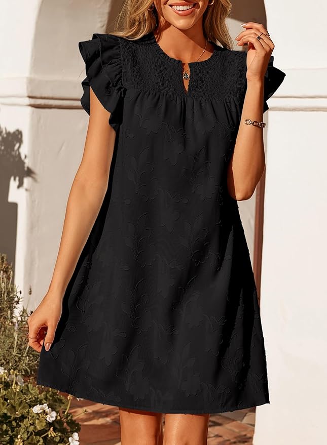 Ruffle Summerl Burnout Mini Dress SN1 - Image 2