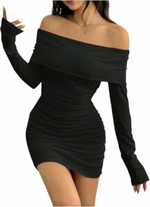 Women's Y2k Off Shoulder Dress SN25